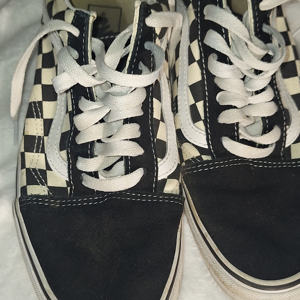 Checkered Black and White Sneakers